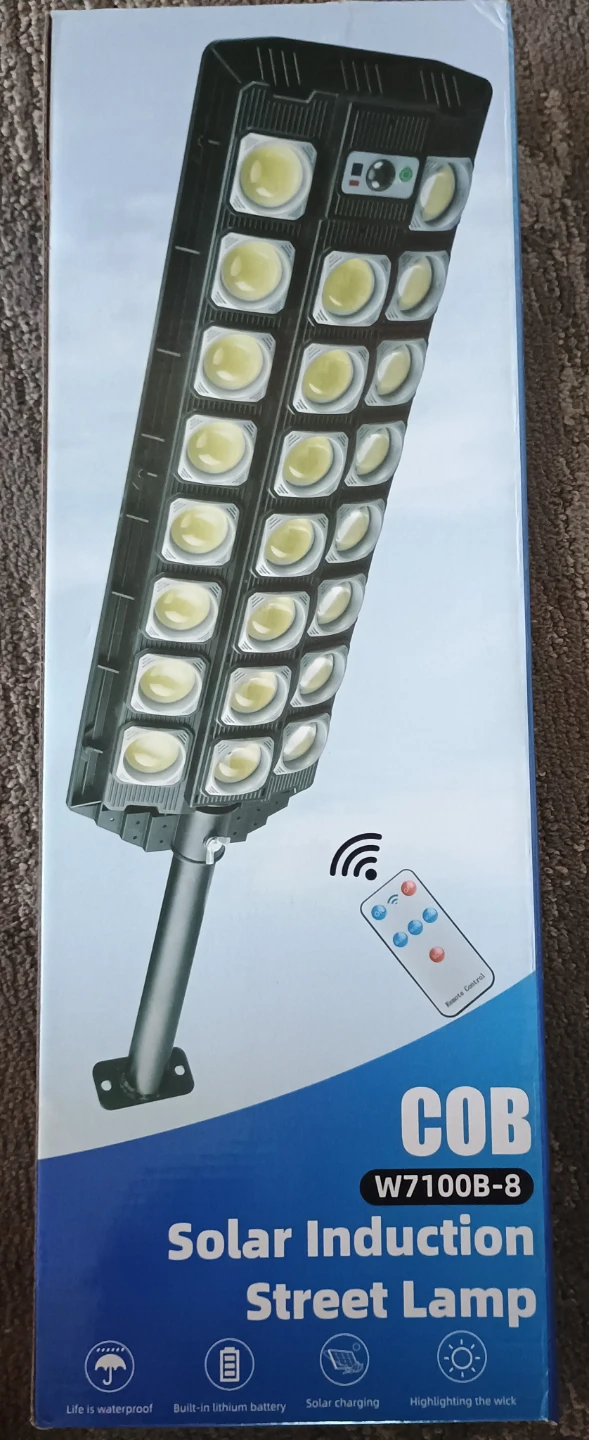 Solar Induction Street Lamp W7100B-8 COB