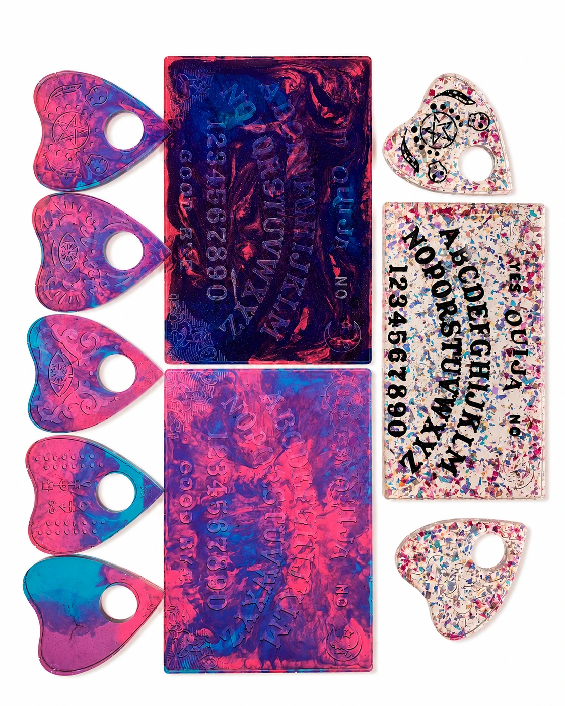 Confetti Ouija Board with Planchette