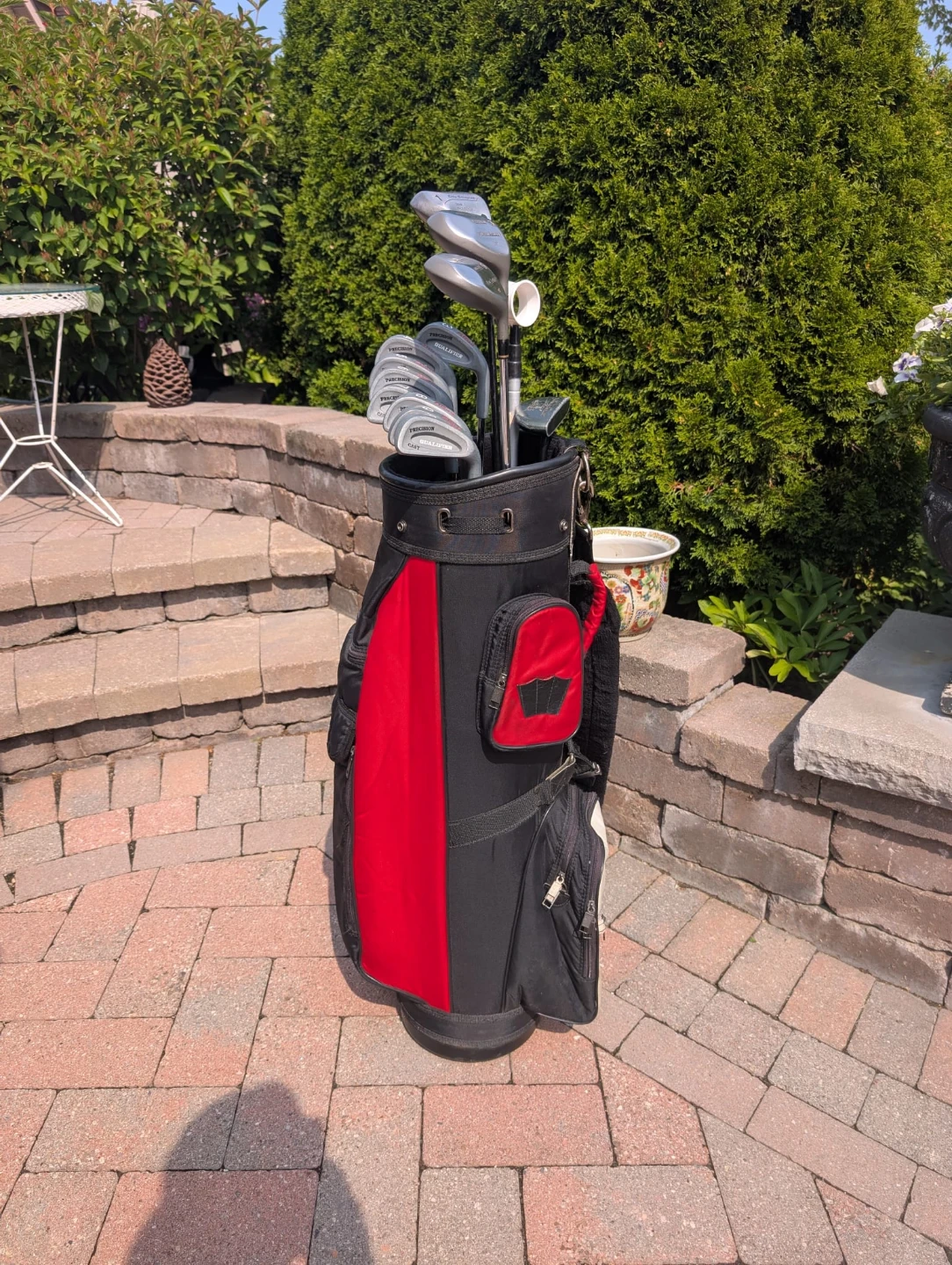 Men's Golf Clubs, irons, drivers and bag - right handed