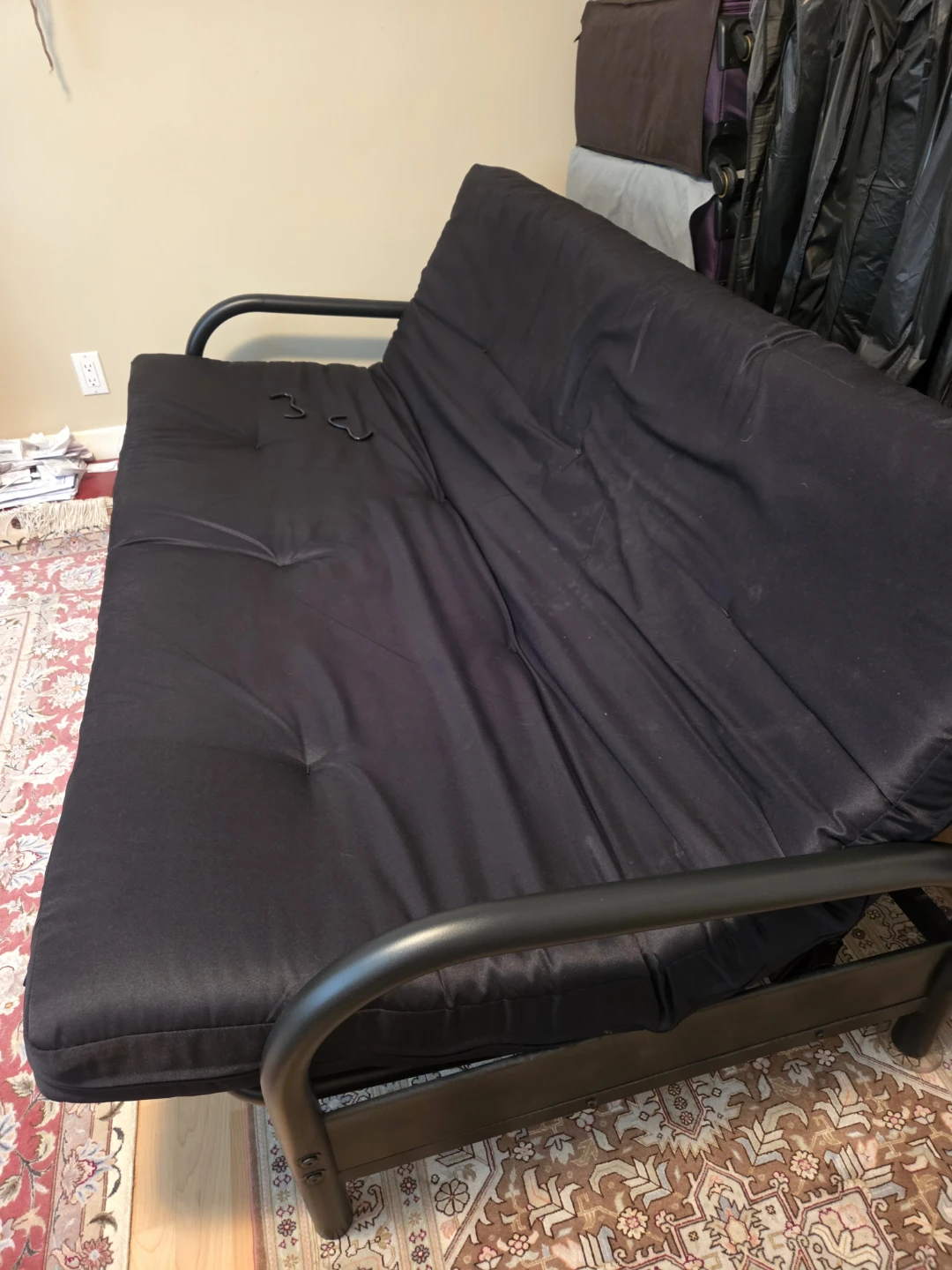 Black Futon Sofa Bed - photo 2