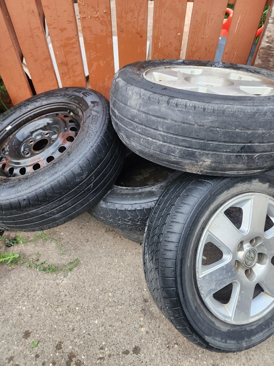 Set of 4 Used Tires and Rims all for 120 - photo 4