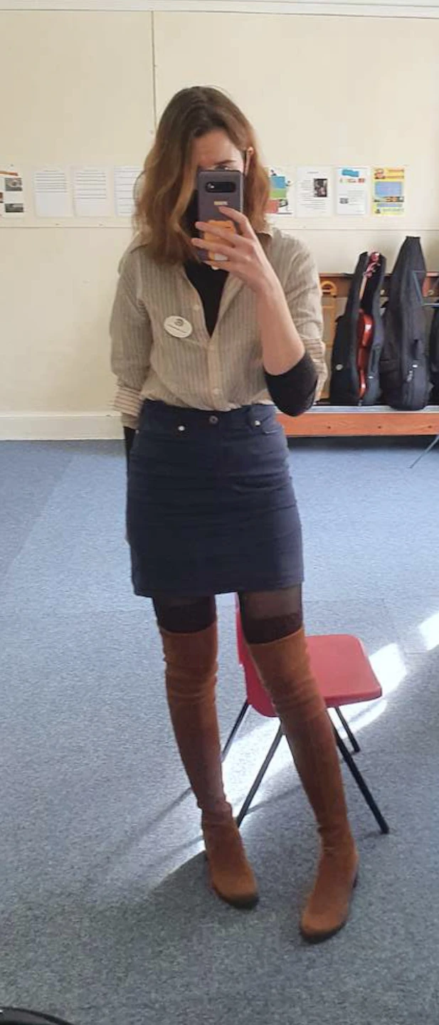 Tommy Hilfiger Navy Blue Denim Skirt