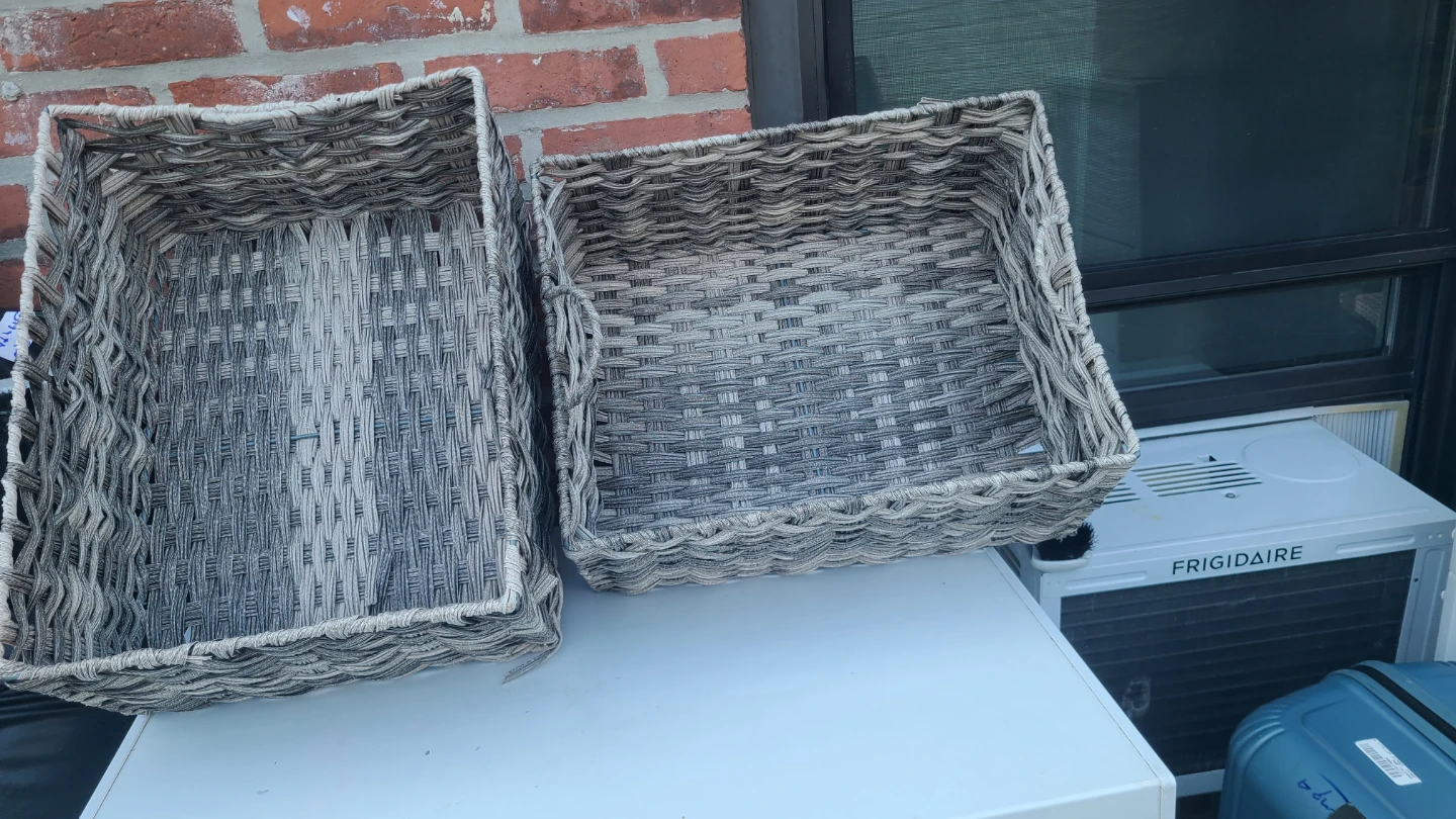 Woven Storage Baskets - Set of 2 - photo 2
