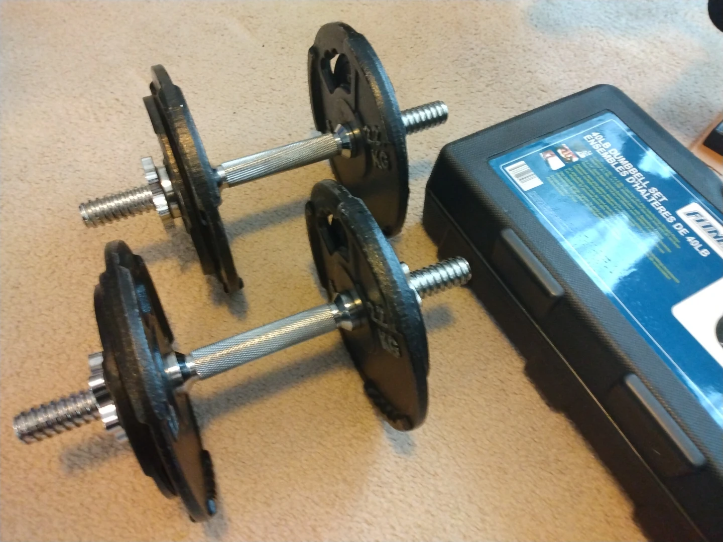 Fitness Club 40LB Dumbbell Set - photo 2