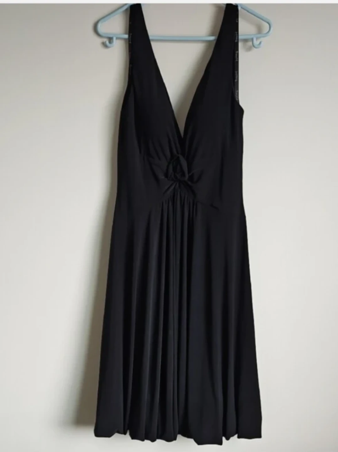 Joseph Ribkoff Black V-Neck Knot Front Dress - photo 2