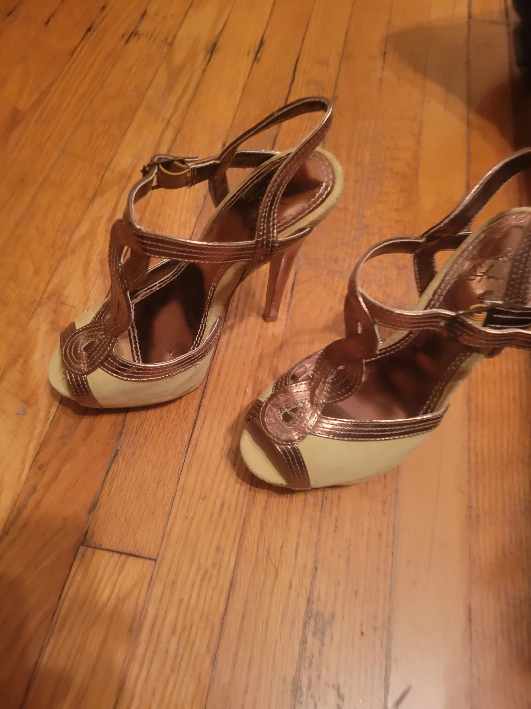 Guess Black Peep-Toe Heels - photo 5