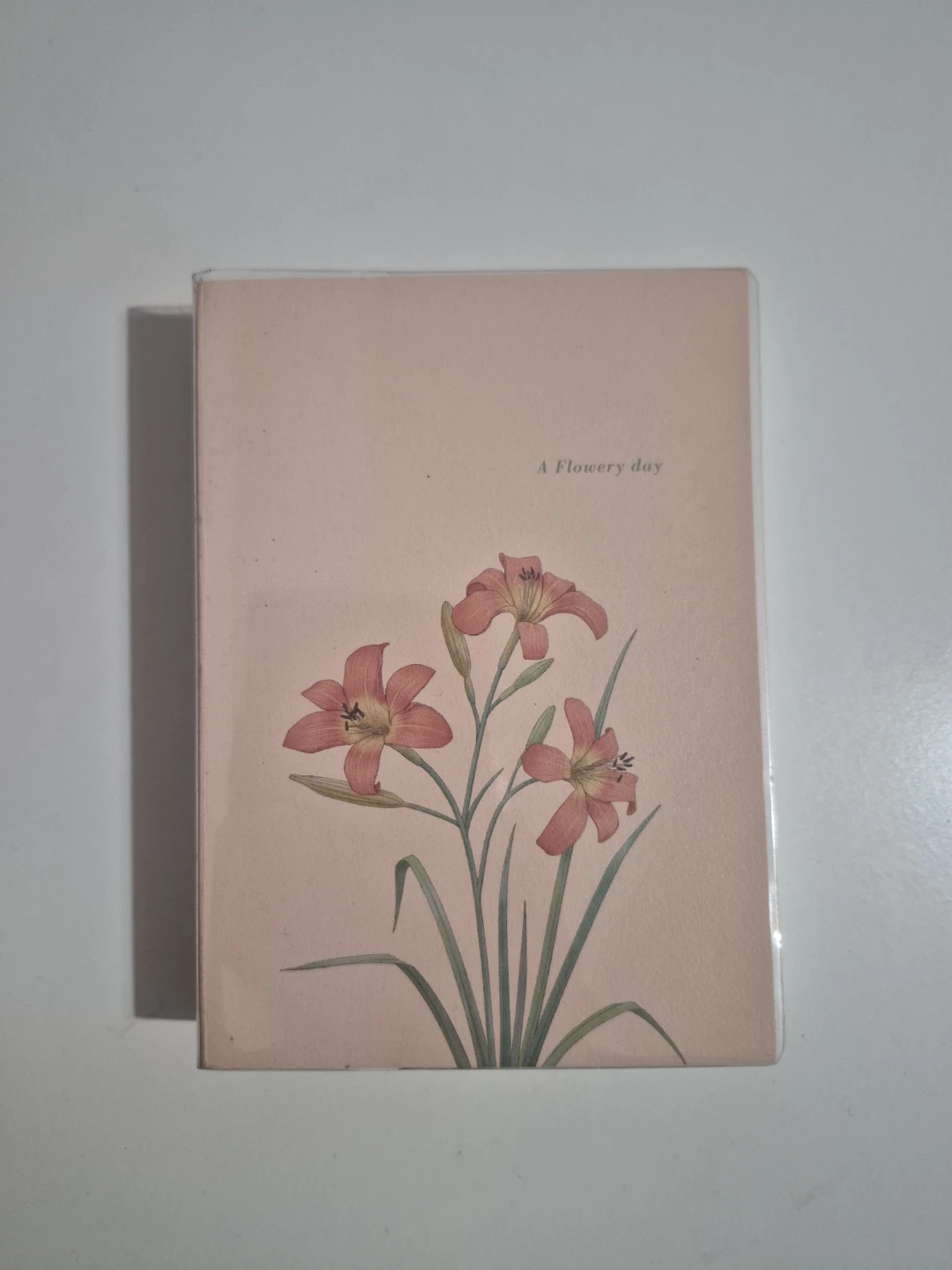 Indigo Birth Flower Daily Diary Journal - Pink Lily
