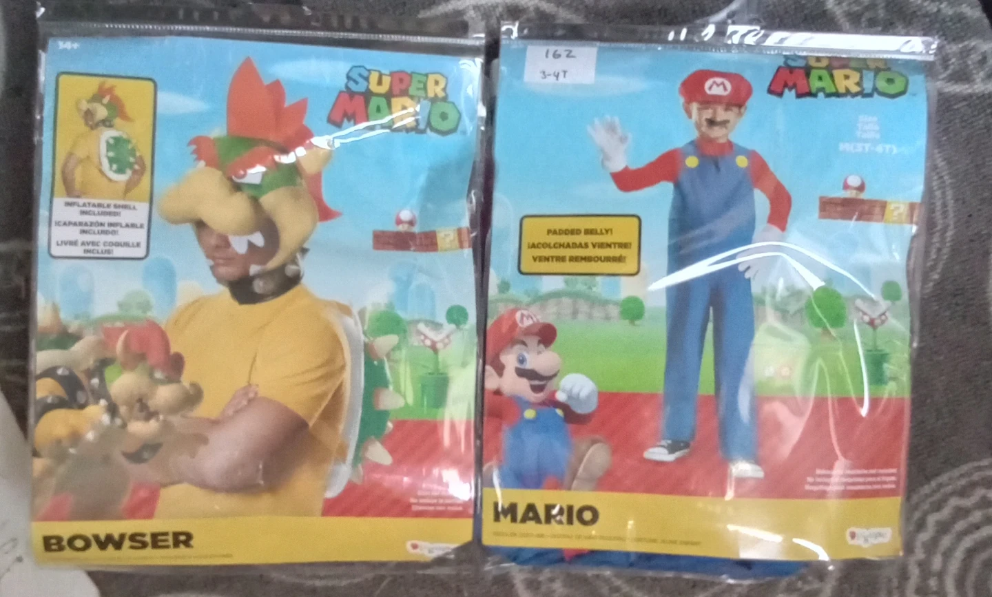 Super Mario Bowser & Mario Costumes