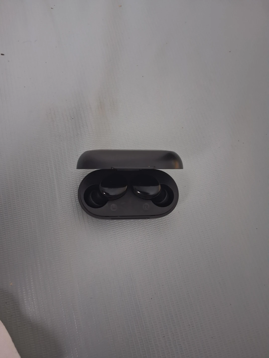 Black Wireless Earbuds with Charging Case