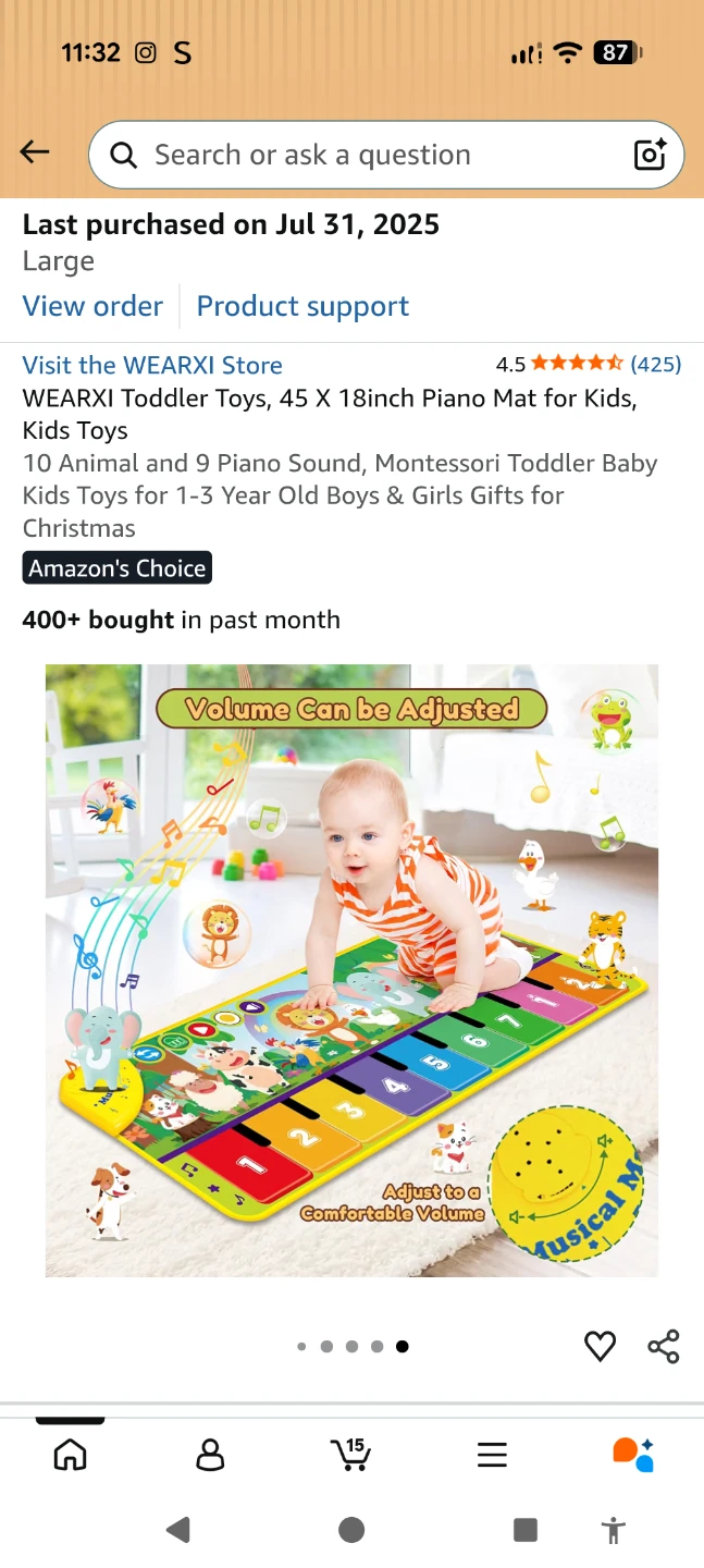 Musical Piano Mat for Kids - Like New - photo 5
