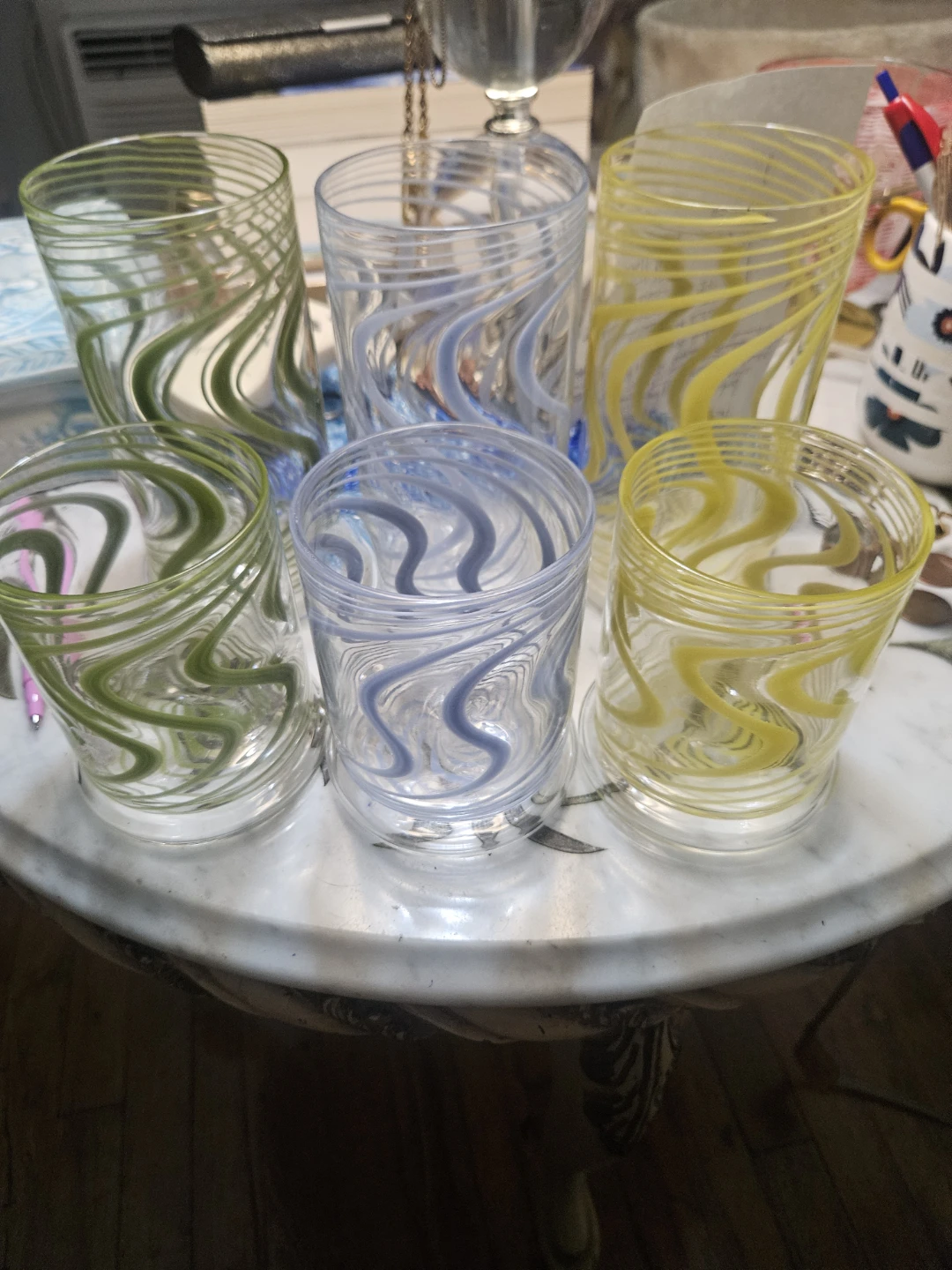 Set of 6 Swirl Fara Gablet  Authopologie Glasses