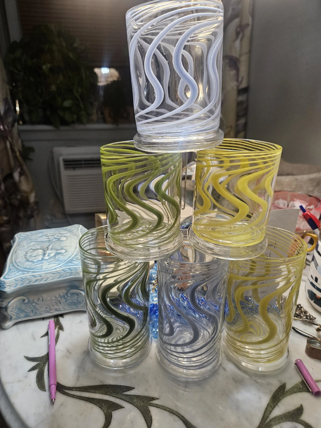 Set of 6 Swirl Fara Gablet  Authopologie Glasses - photo 2
