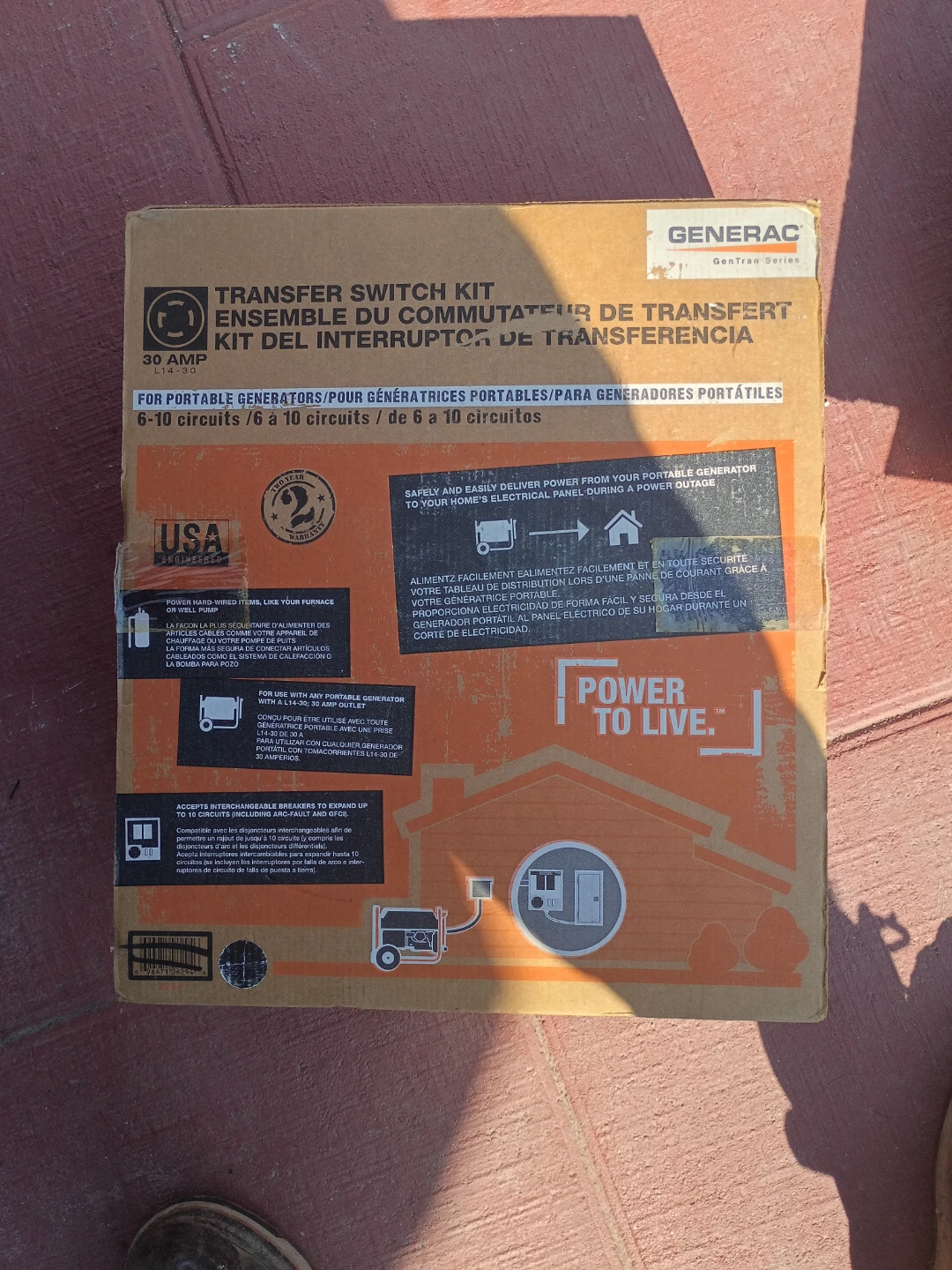 Generac 30 Amp Transfer Switch Kit