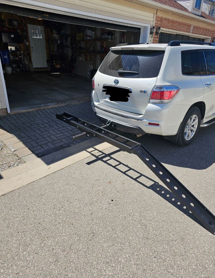 Motorcycle Hitch Carrier Rack with Ramp - photo 4
