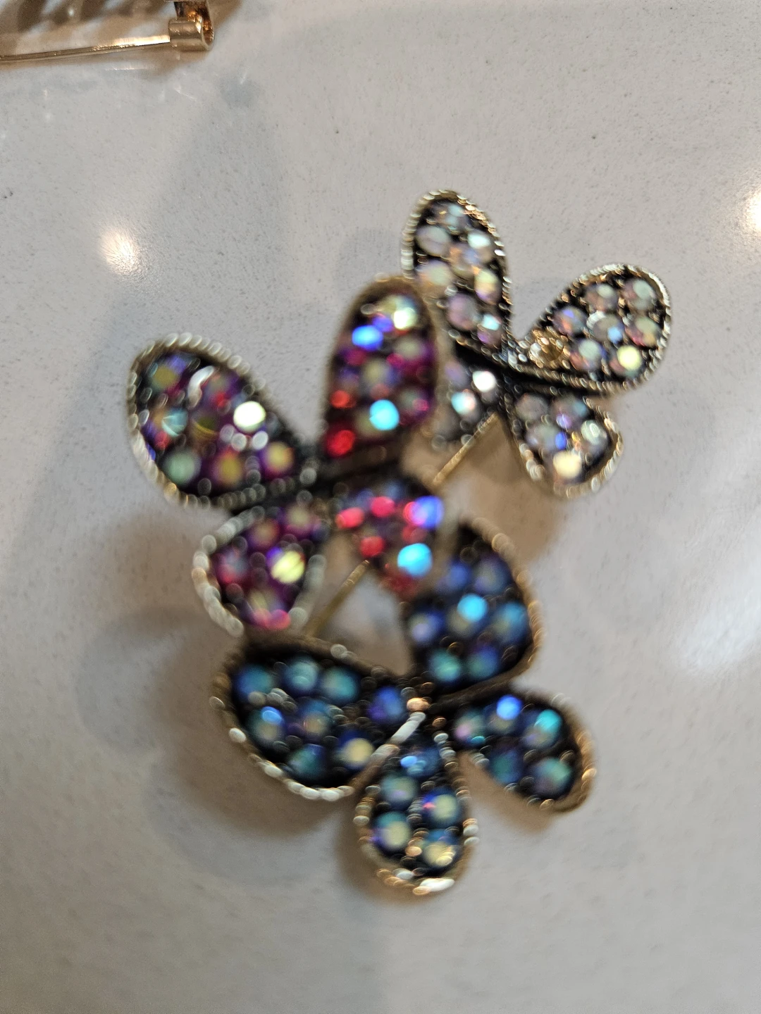 Sparkly Butterfly Brooch