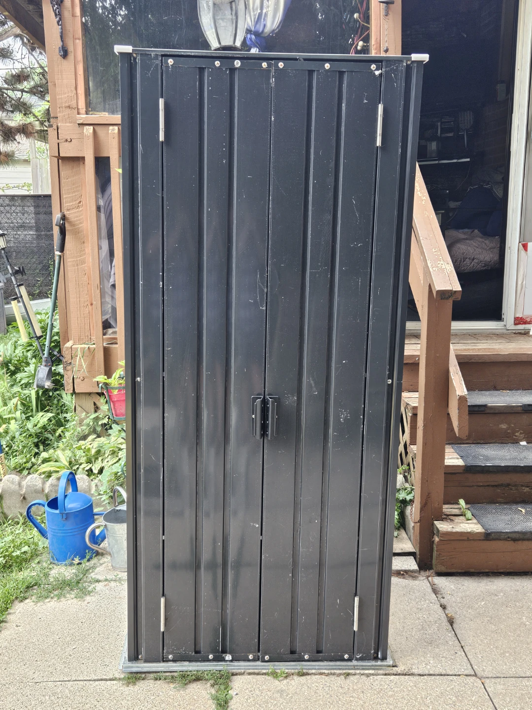 Black Metal Storage Cabinet