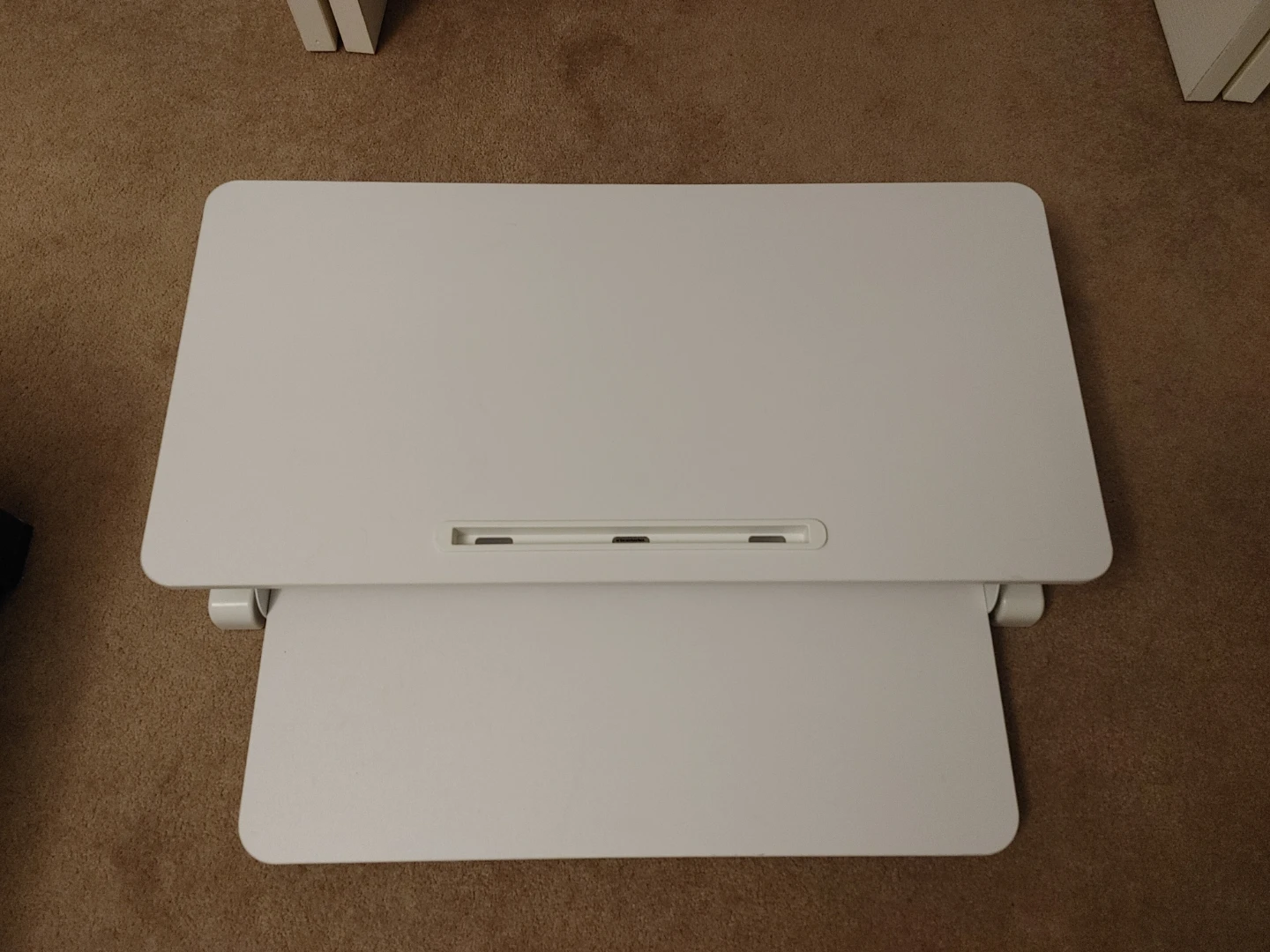 White Standing Desk Converter