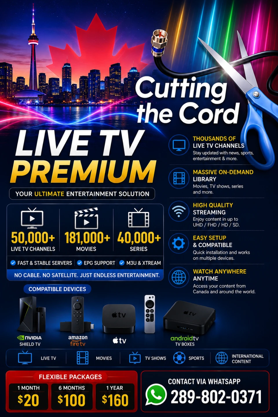 Live TV Premium Subscription