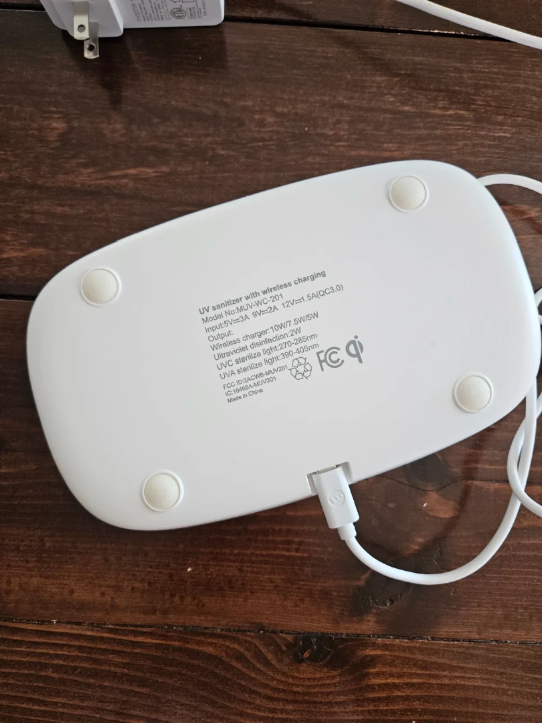 Mophie UV Sanitizer with Wireless Charging - photo 5