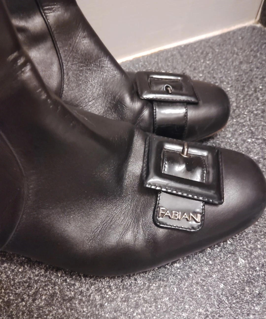 Giovanni Fabiani Italian Black Leather Ankle Boots - photo 3