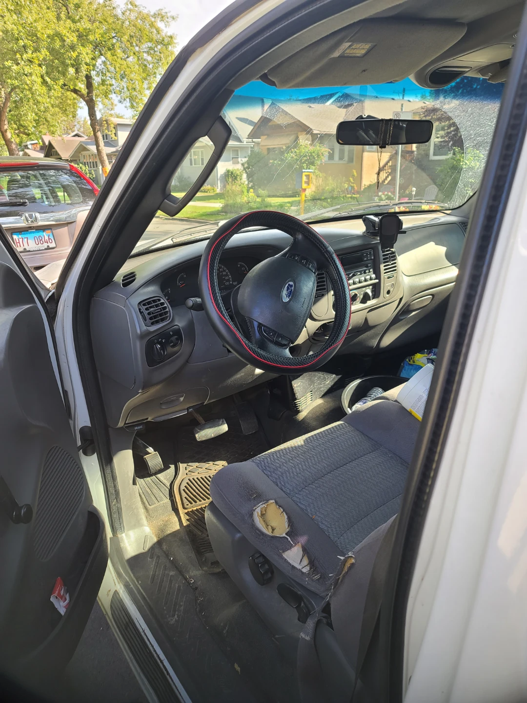 White Ford F-150 Pickup Truck with Cap - photo 5