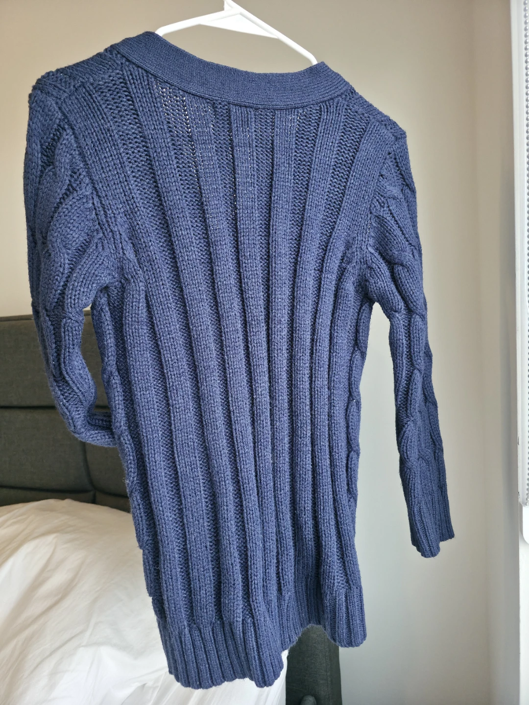 Kids XL - Cat & Jack Blue Cable Knit Cardigan - photo 3