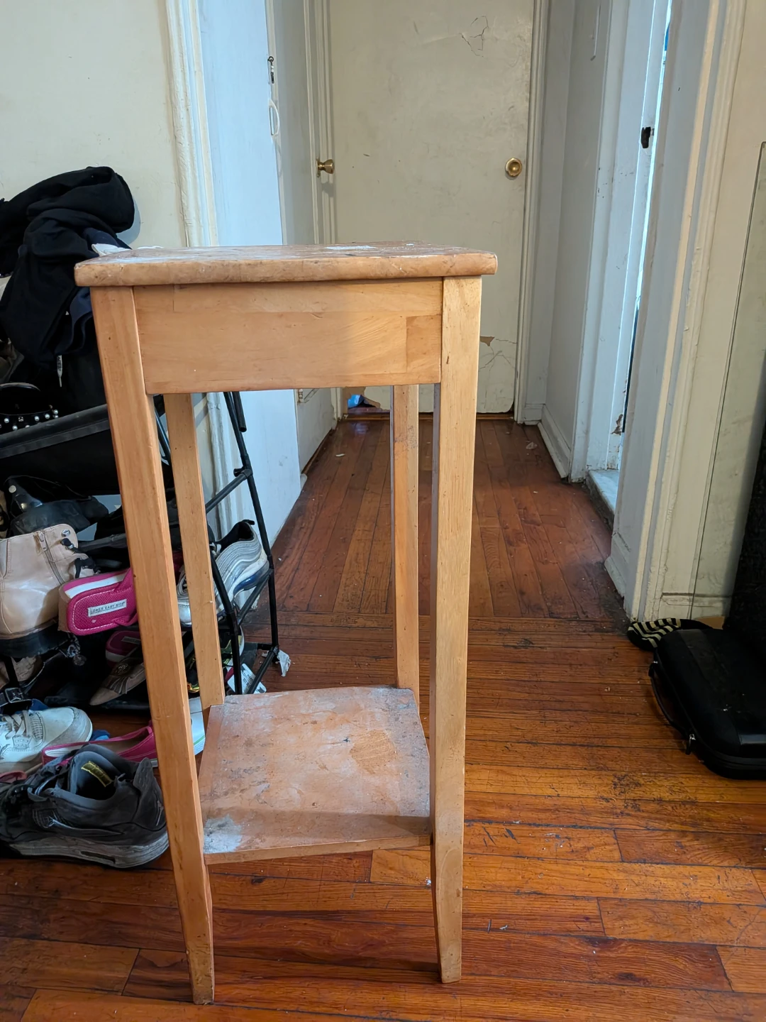 Wooden Plant Stand Side Table