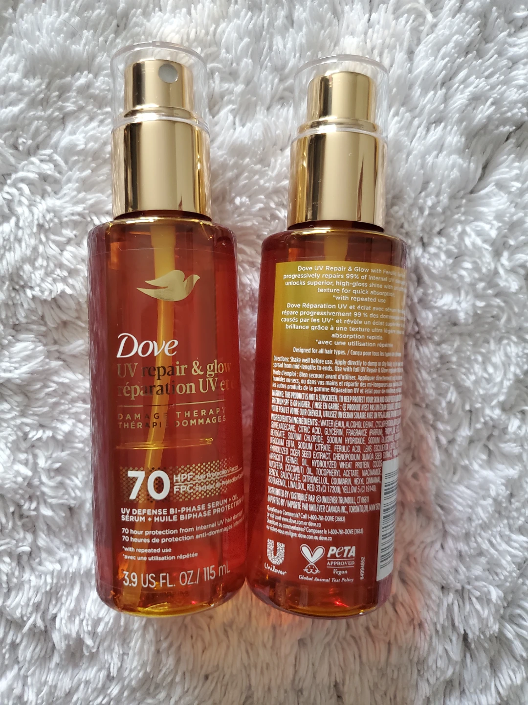 Dove UV Repair & Glow Bi-Phase Serum Oil