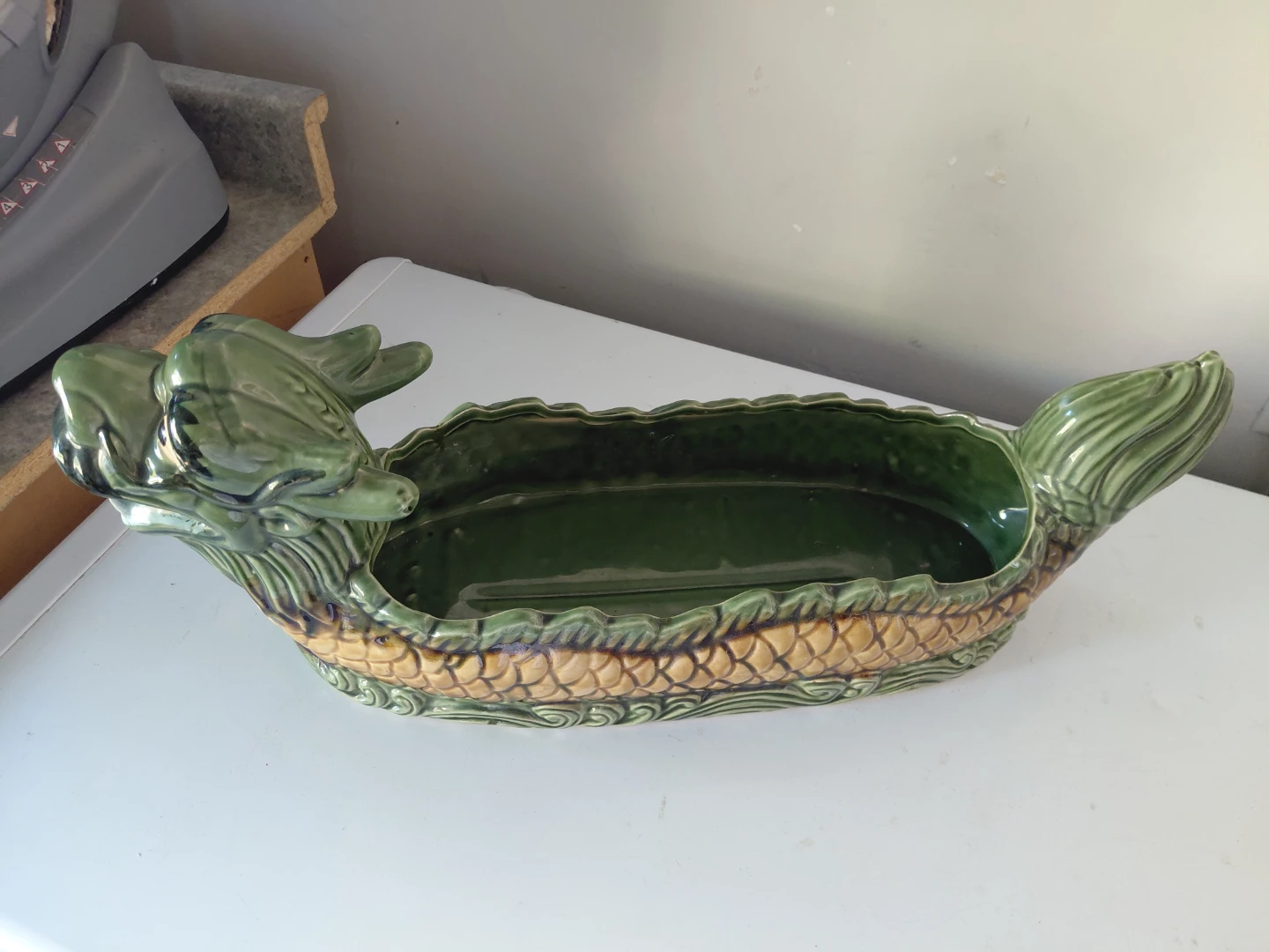 Vintage Ceramic Dragon Planter or Bowl - photo 2