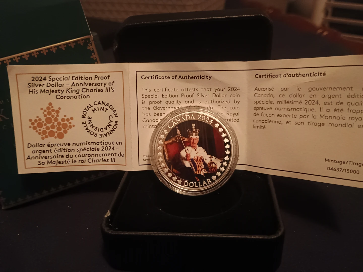 2024 Canada Silver Proof Dollar - King Charles III Coronation - photo 5