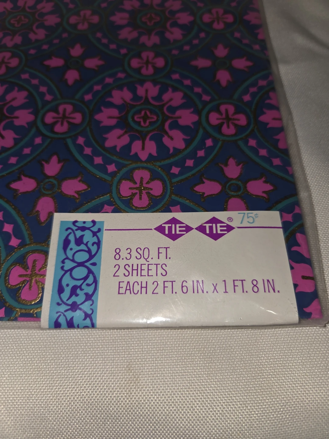 Tie Tie Wrapping Paper - 8.3 Sq Ft, 2 Sheets - photo 3