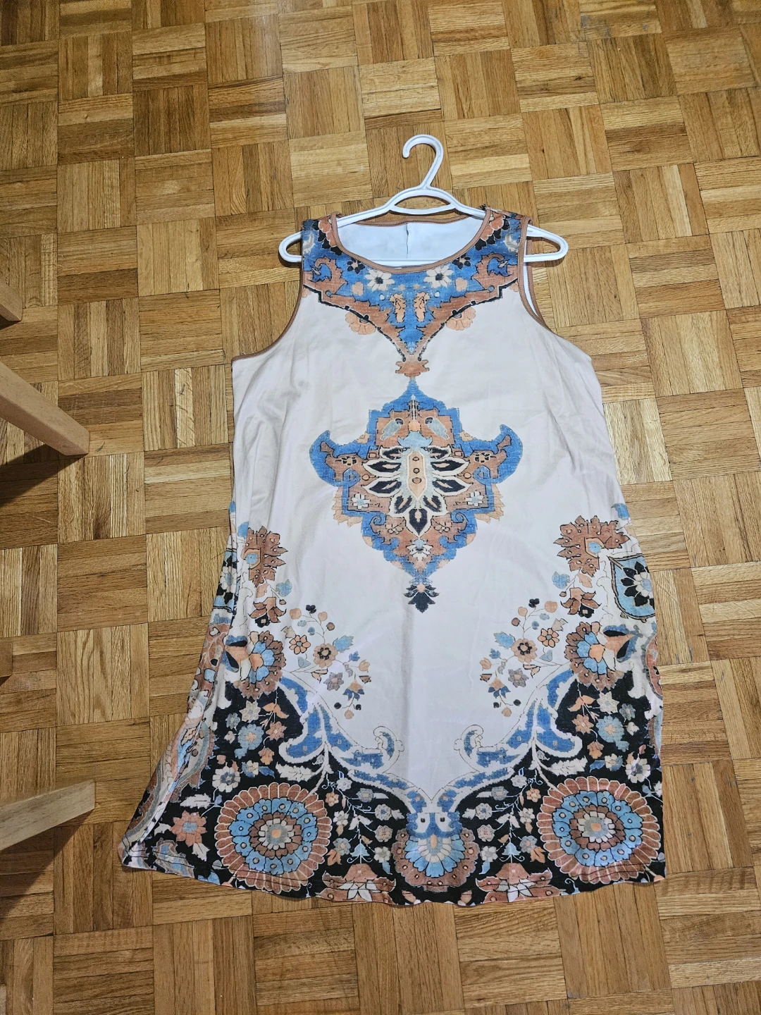 Sleeveless Pattern Dress