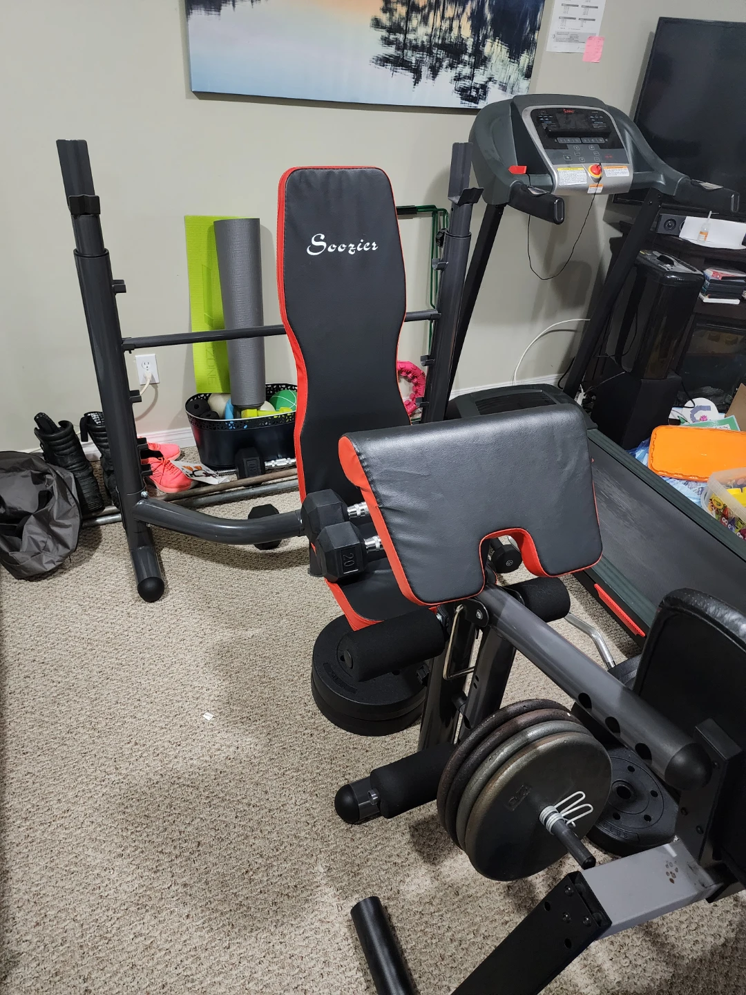 Soozier Adjustable Weight Bench Press - photo 4