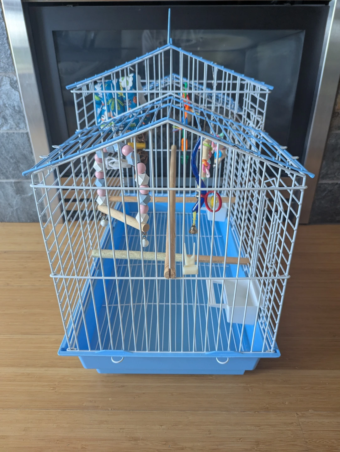 Blue Bird Cage with Accessories - photo 2
