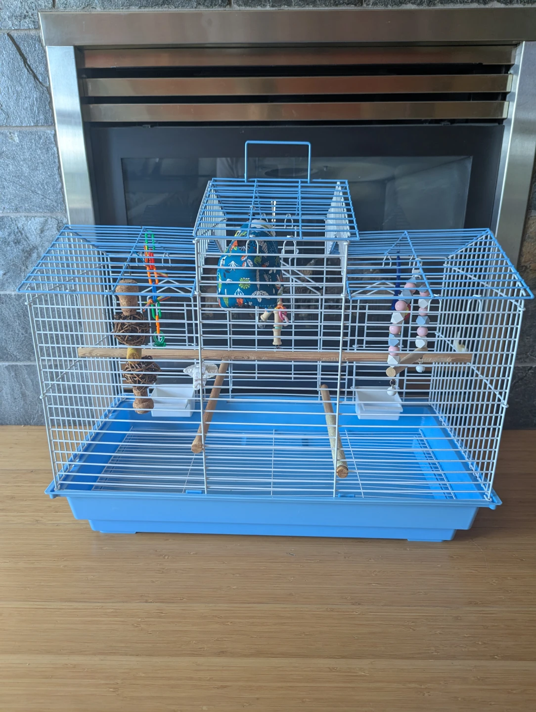 Blue Bird Cage with Accessories - photo 3