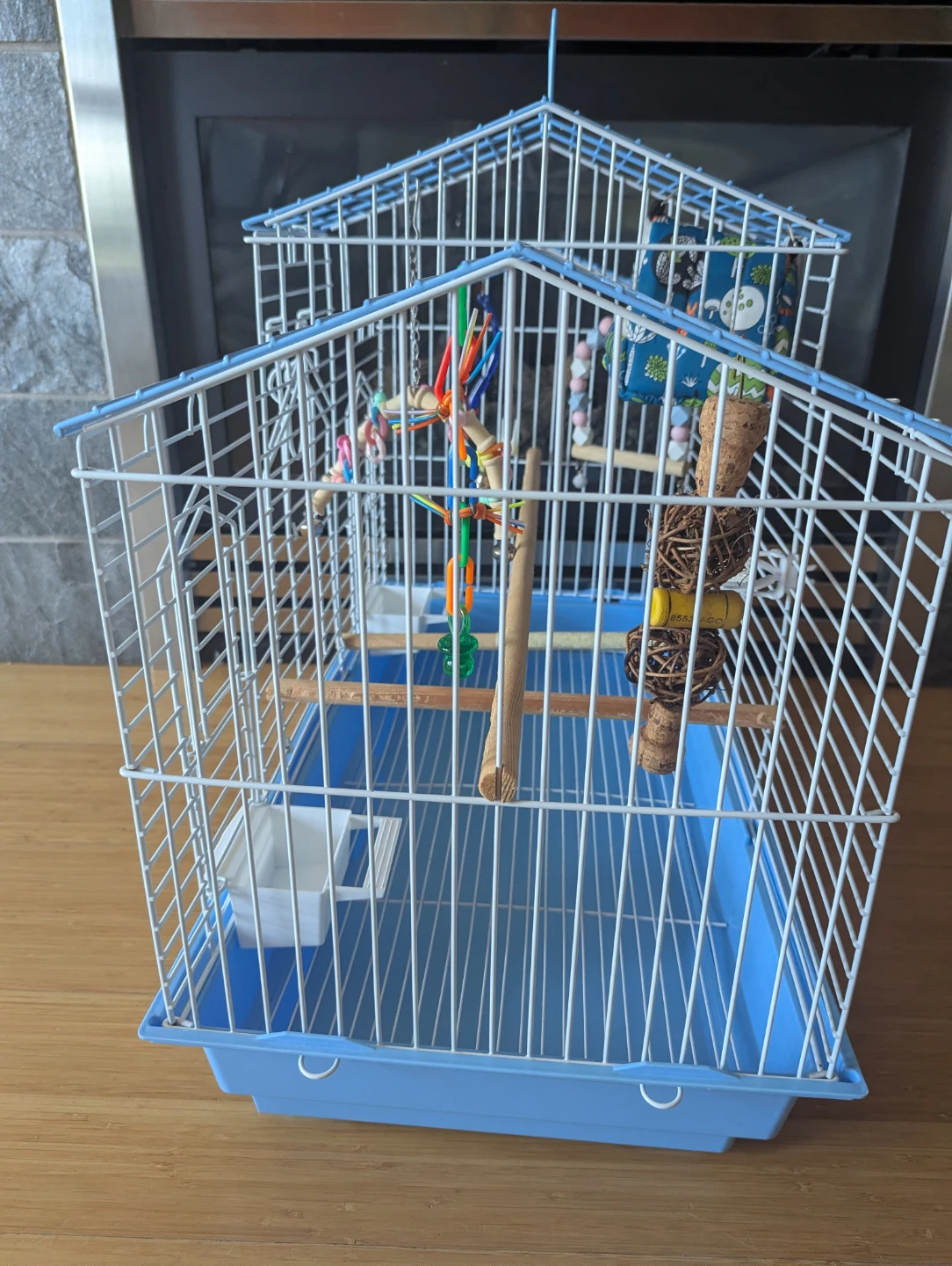 Blue Bird Cage with Accessories - photo 4