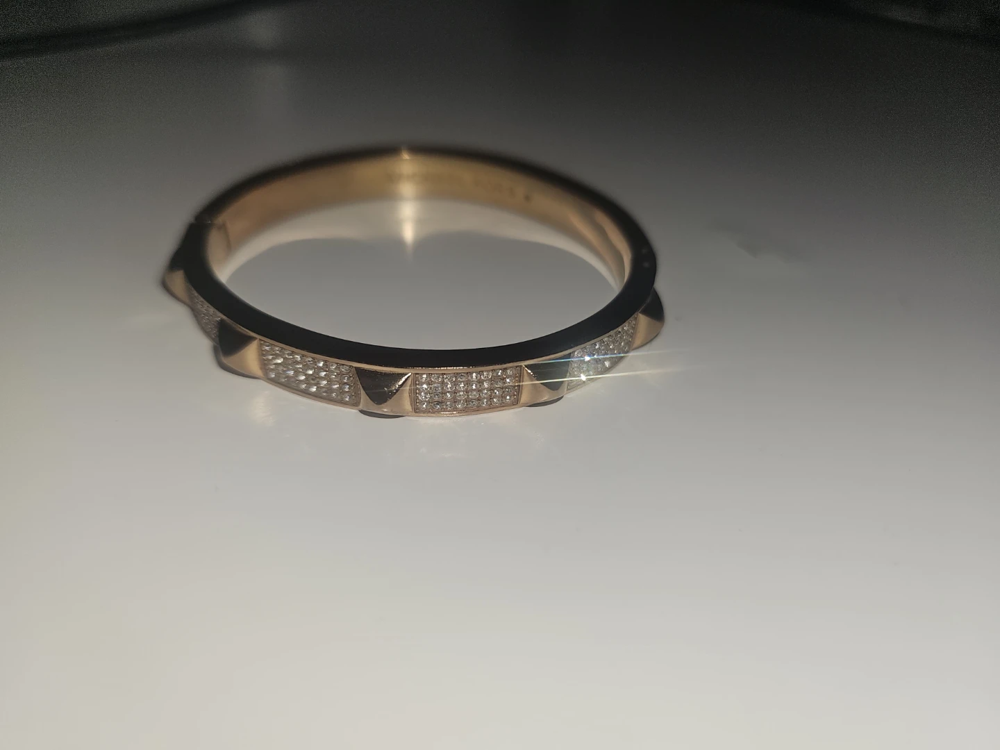Michael Kors Rose Gold Crystal Bangle Bracelet - photo 3