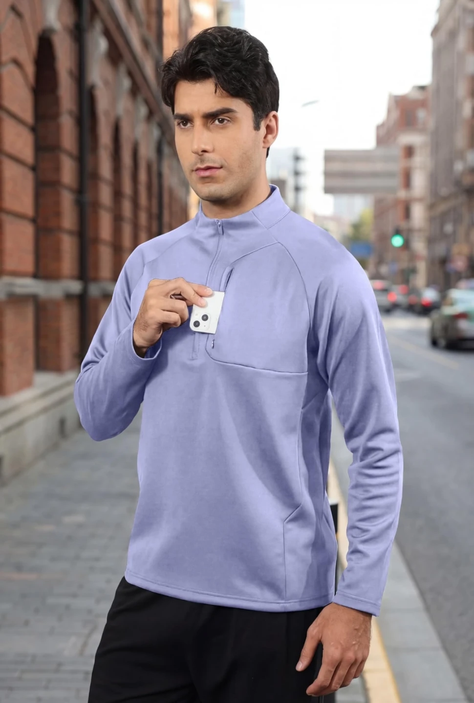 Rela Bota Thermal Casual Long Sleeve Pullover Sweatshirt