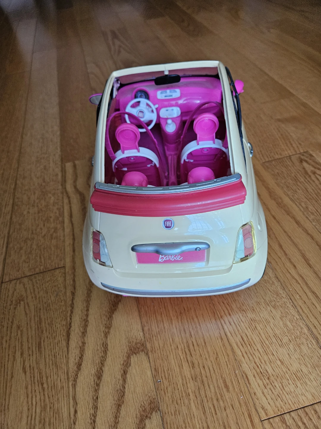 Barbie Fiat 500 Convertible Toy Car - photo 3