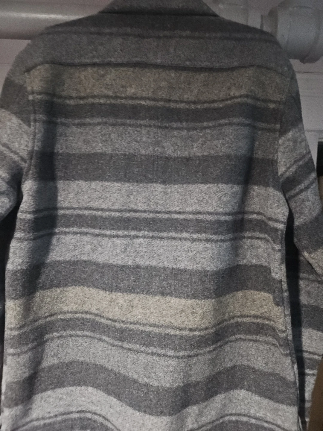 Express Striped Button-Up Shirt Jacket - photo 3