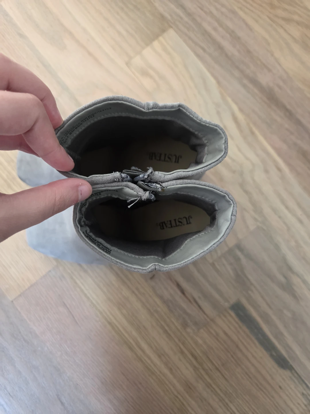 JUSTFAB Grey Suede Ankle Boots - photo 3
