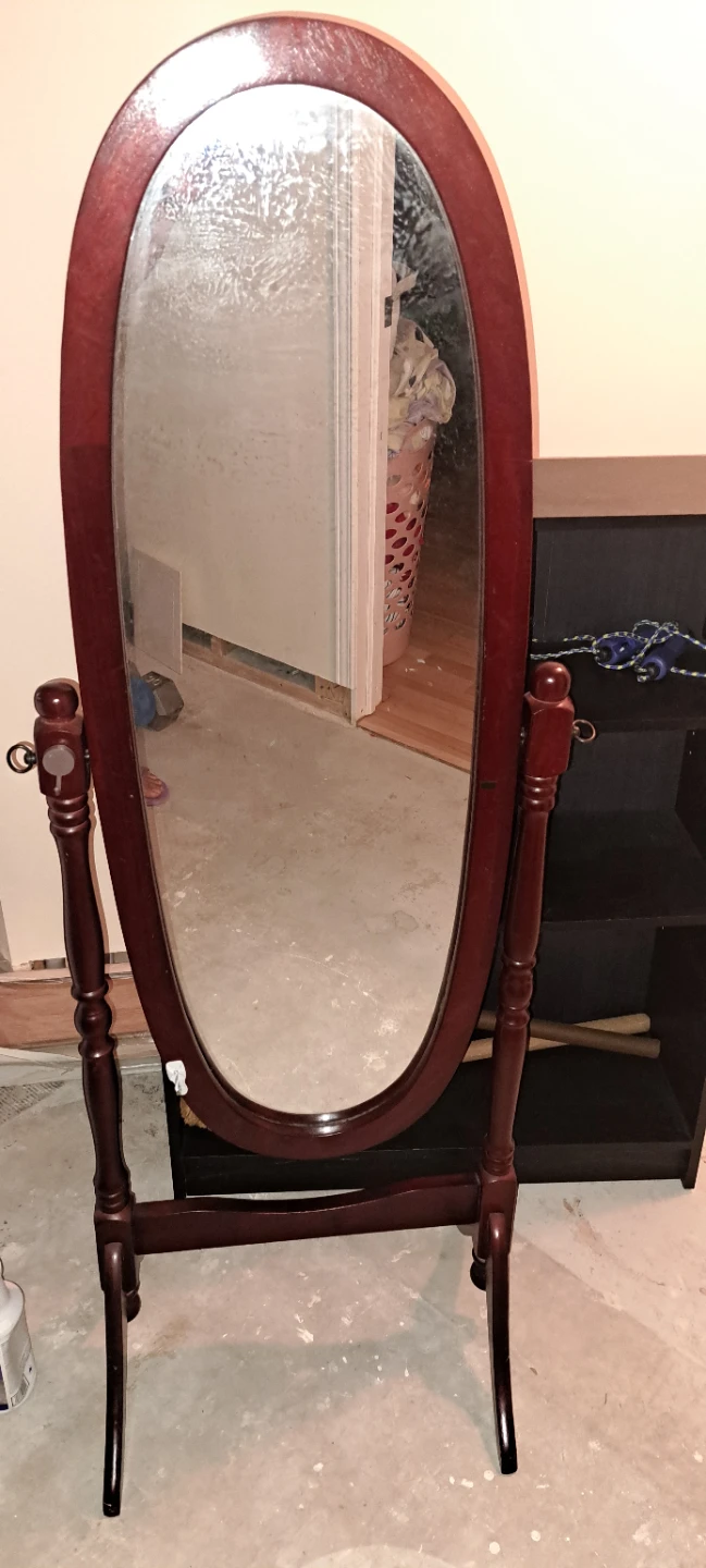 Wooden Cheval Mirror