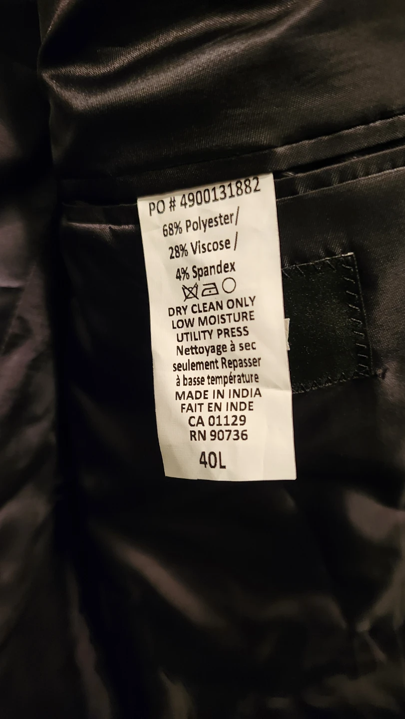 DKNY Black Suit Jacket - Size 40L - photo 5