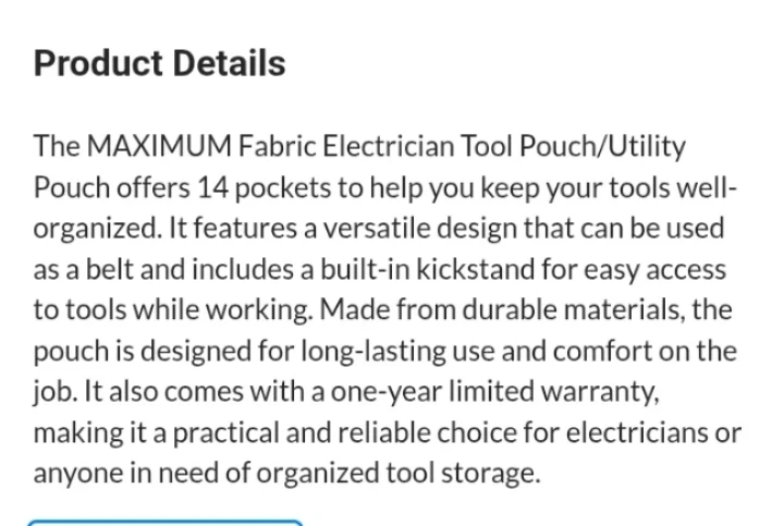 MAXIMUM Tool Belt Pouch - photo 3