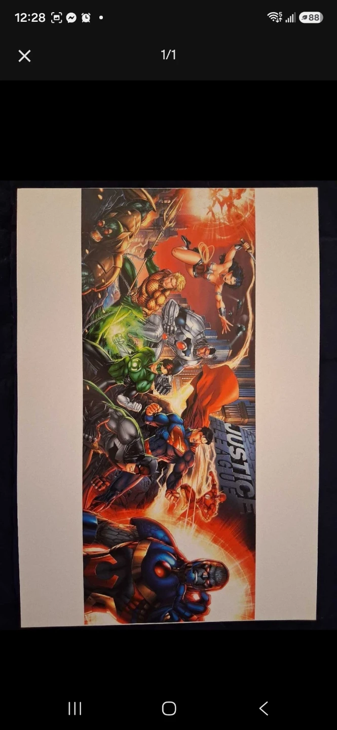 DC Comics, Justice League Poster on cardstock. Only 1 available