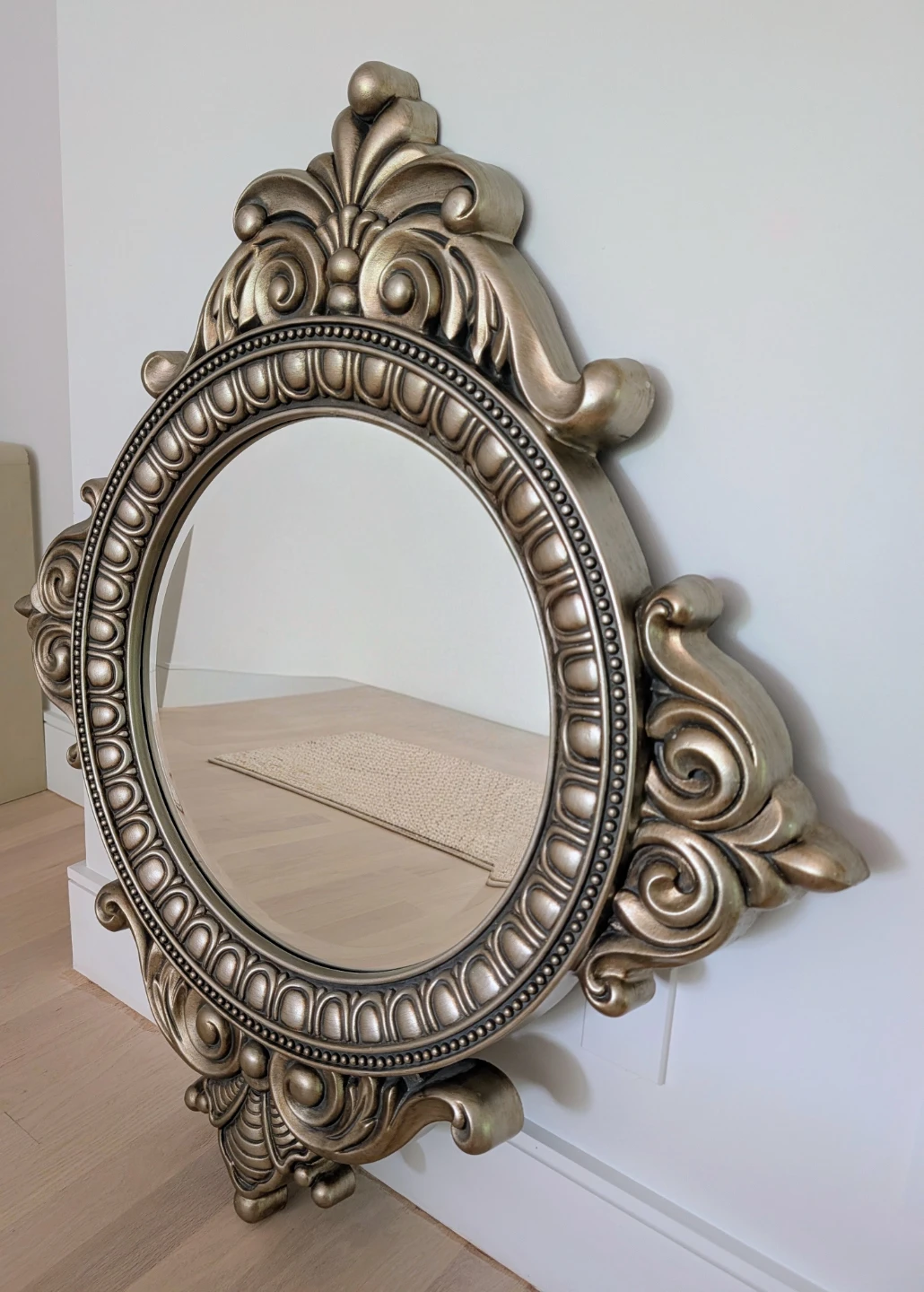Large Decorative Oval Wall Mirror - photo 2