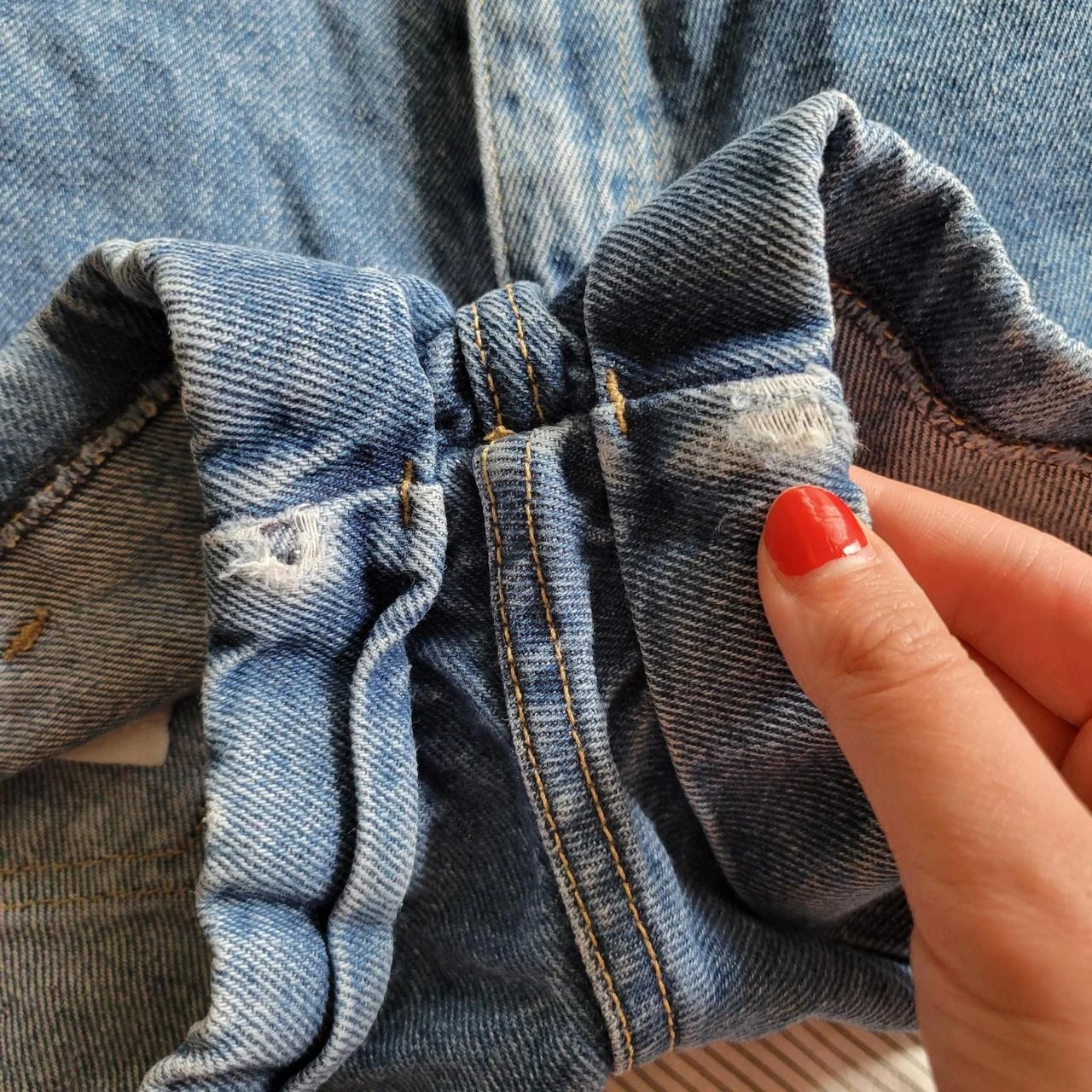 American Apparel denim shorts - photo 4