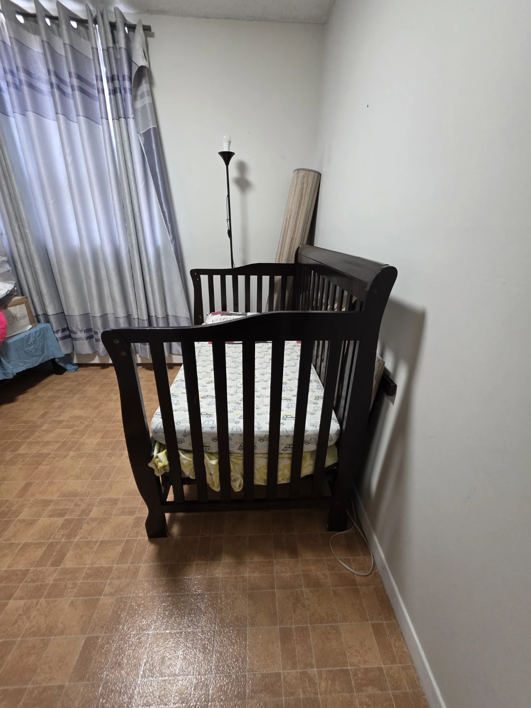 Dark Brown Convertible Crib