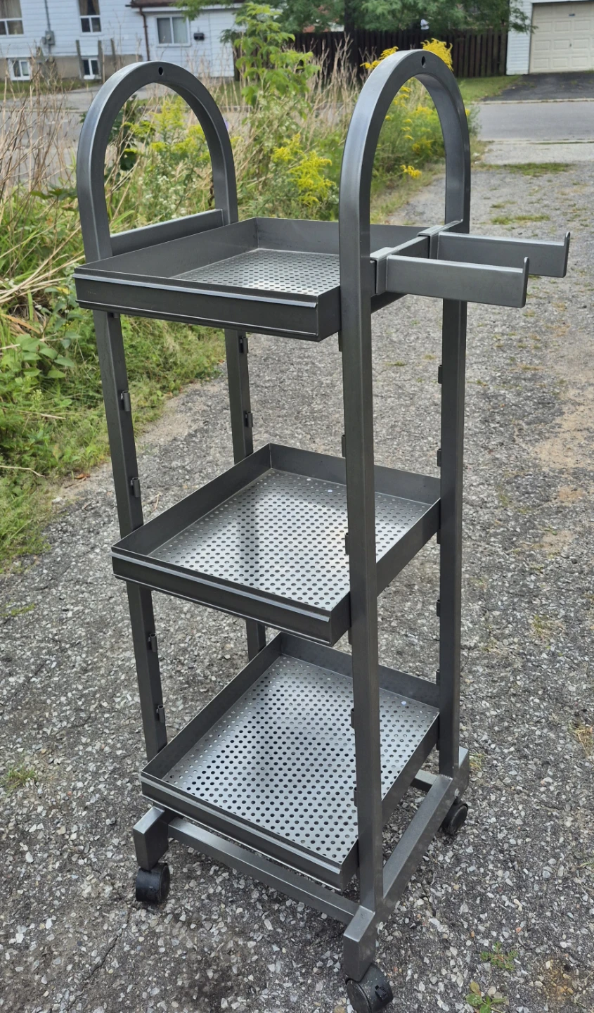 Metal 3-Tier Utility Cart with Wheels - photo 2