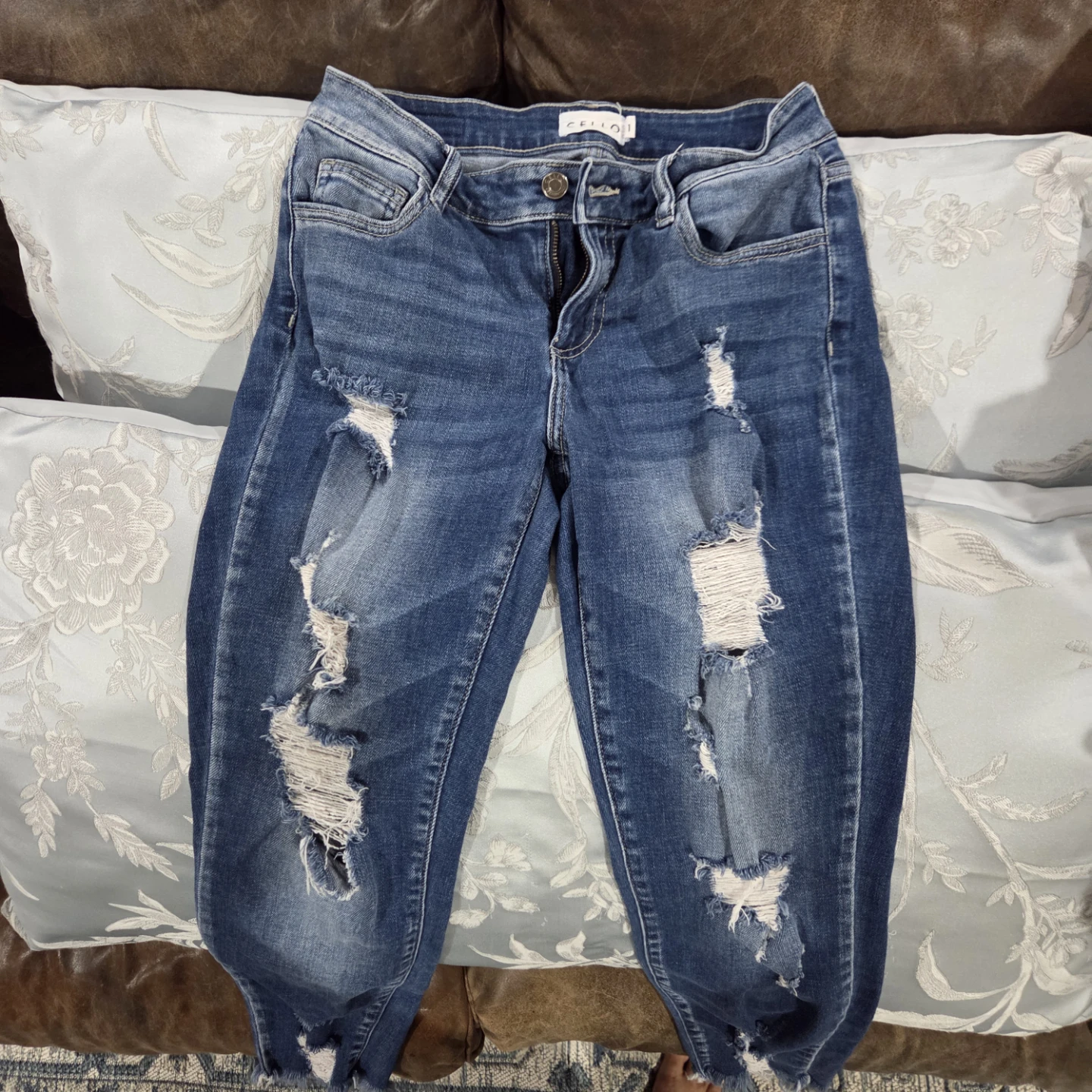 Cello Distressed Blue Jeans Size 1